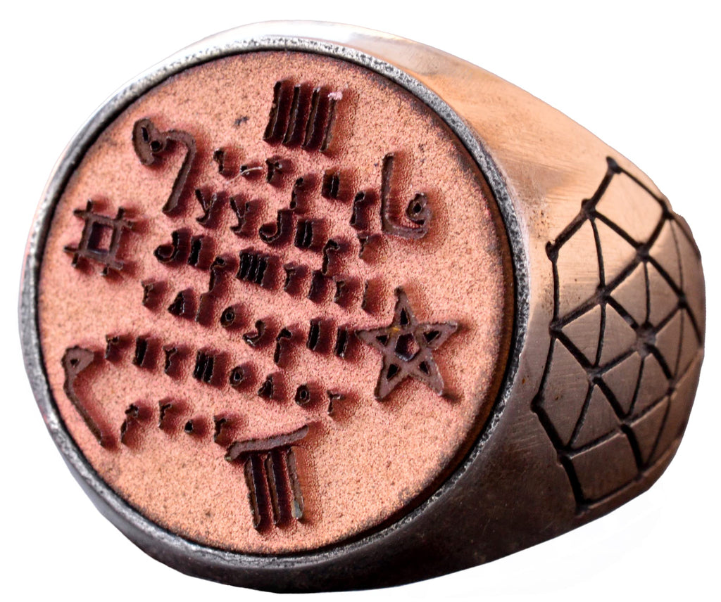 Handcrafted 925 Sterling Silver Men's Ring with Jewish, Masonic, and Alchemy Symbols, Spiritual Design, Unique Sterling 