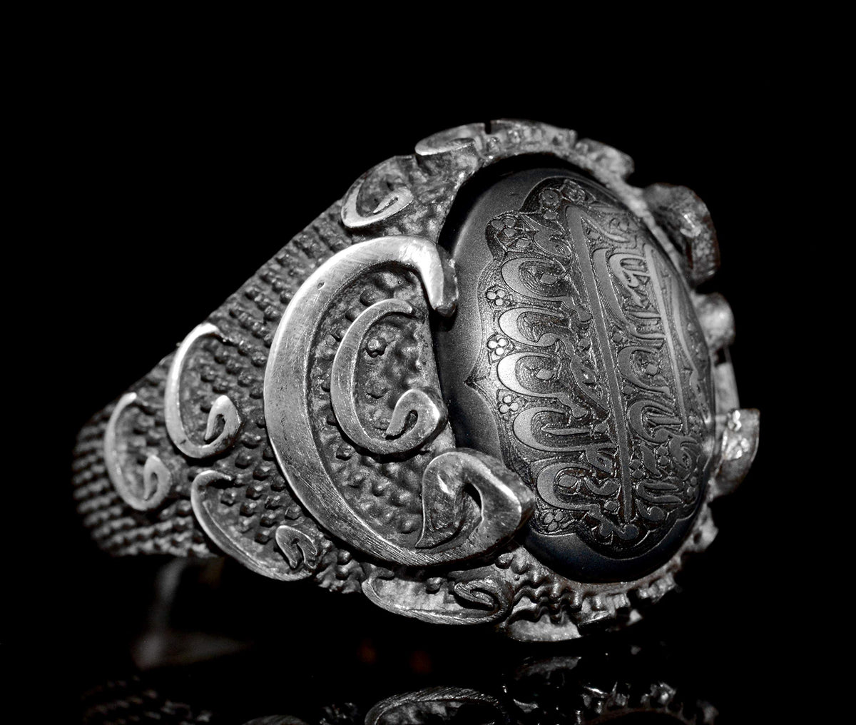 Fiery Silver Ring, Hz. Ali Bin Abu Talib, Islamic Ring, Muslim Ring — 3