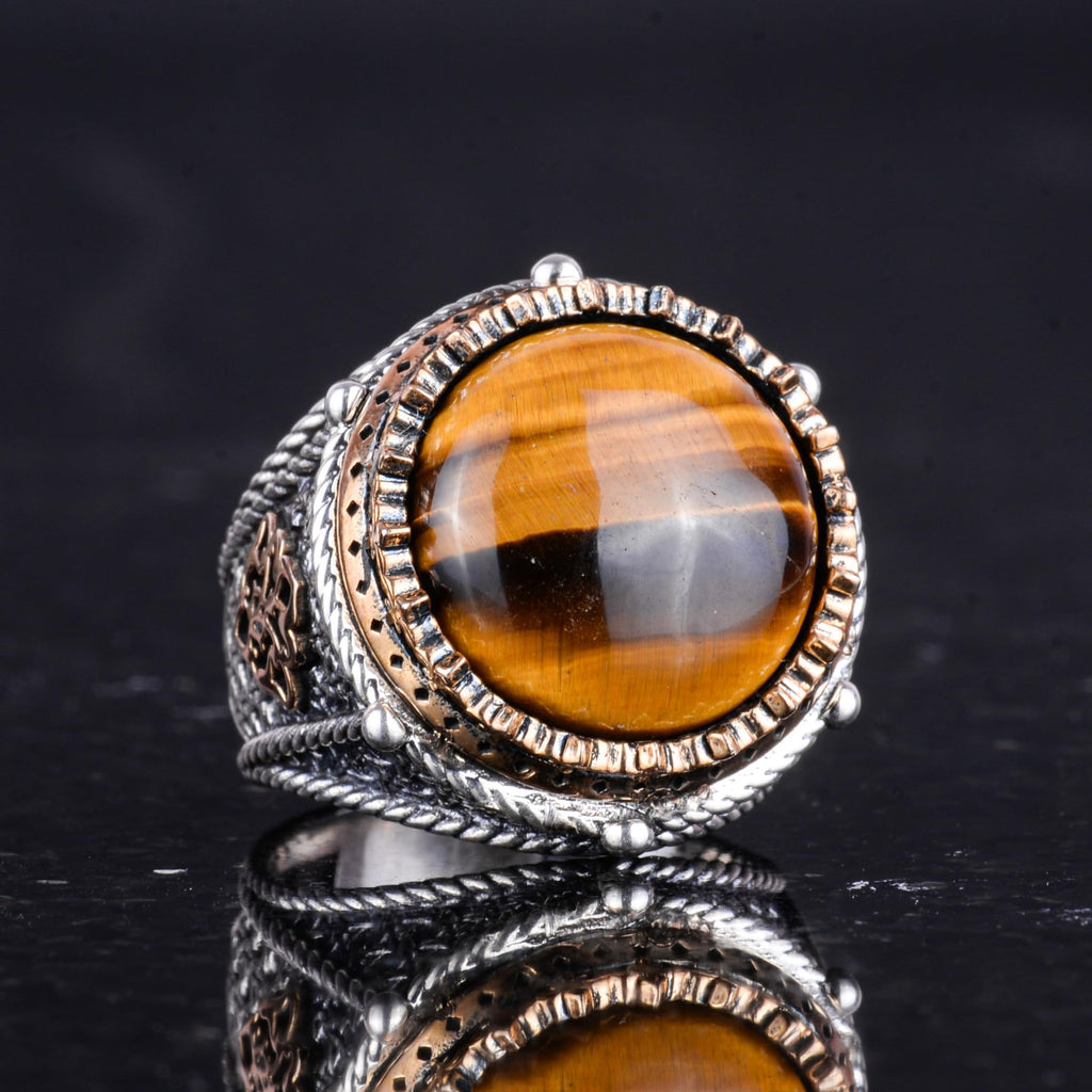 Natural Stone Handmade Ring - 925 Sterling Silver (Model-2) — 4
