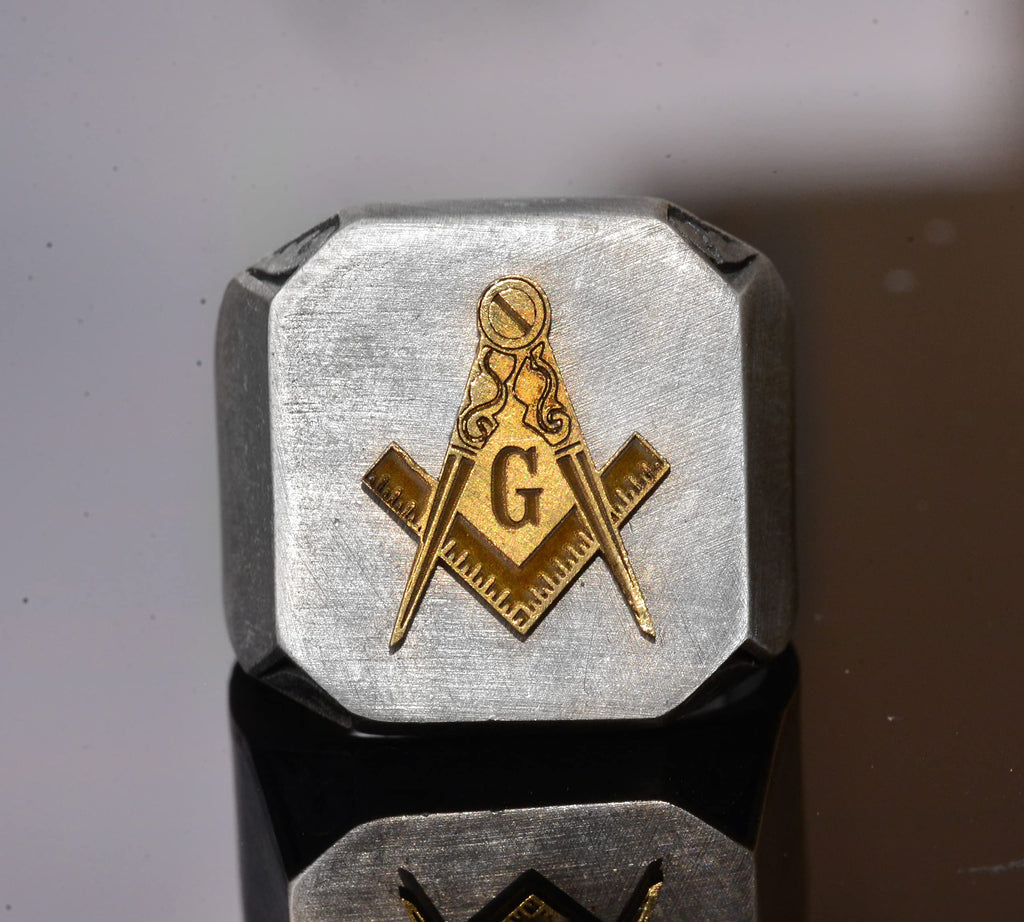 925 Sterling Silver Men's Ring - Seal Ring - Handmade Ring (Masonic) — 2