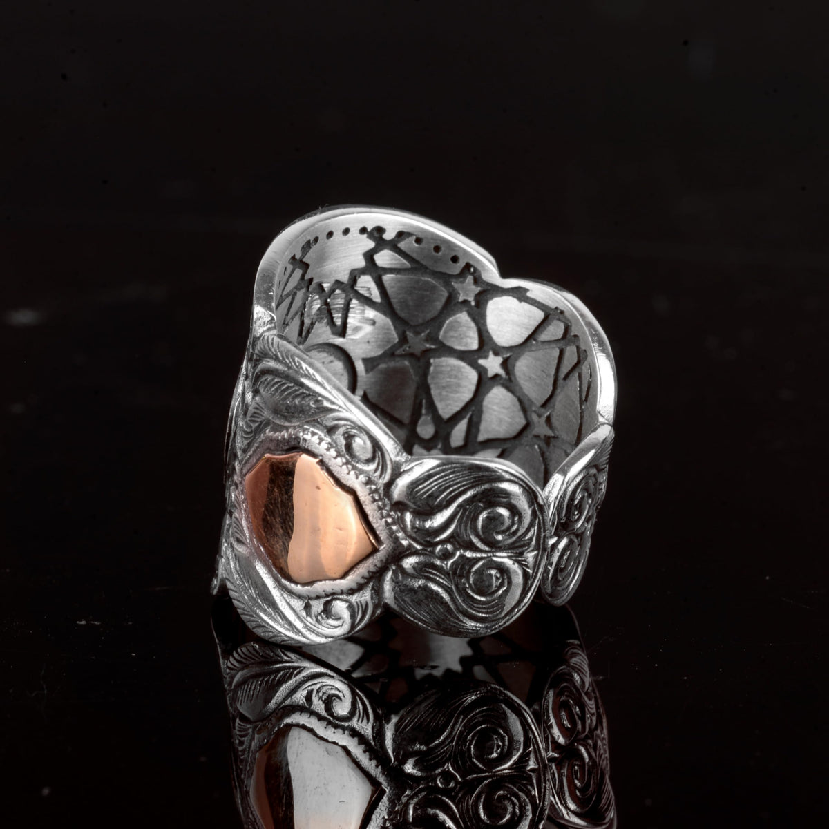 Silver Men's Ring, Islamic Ring, Muslim Ring — 6