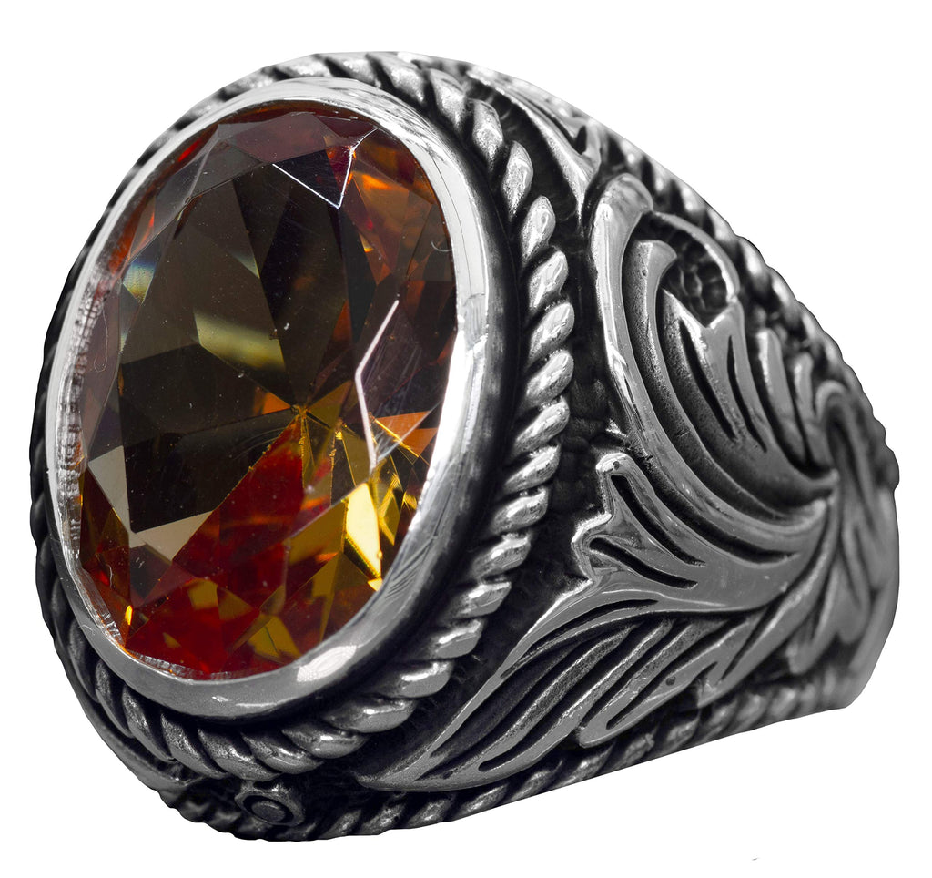 Handcrafted Sultanite Stone Ring, 925 Sterling Silver Men's Ring - Transformative Elegance