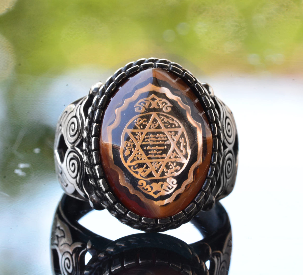 925 Sterling Silver Solomon Ring - Owl Ring — 5