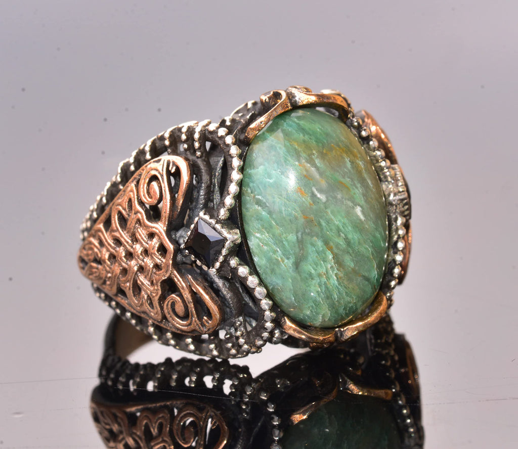 Bloodstone Natural Stone Ring — 3