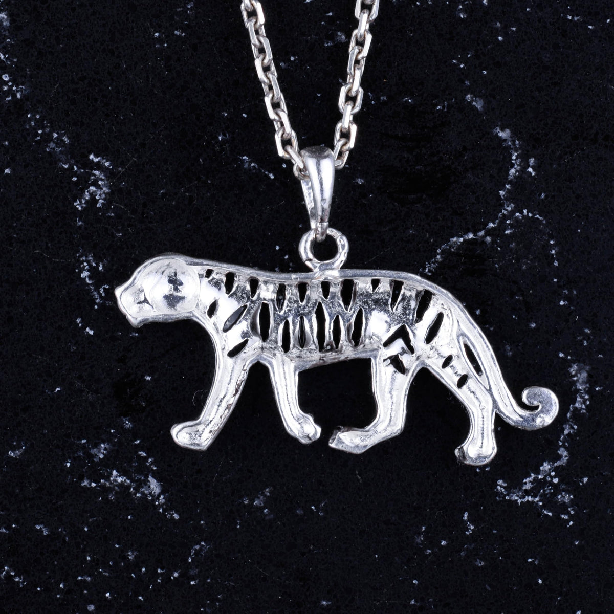 925 Sterling Silver Tiger Necklace — 5