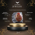 KAMBO Handmade 925 Sterling Silver Men's Bloodstone Ring with Intricate Vintage Engraved Design, Statement Gemstone Jewe