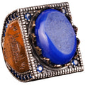 Natural Druzy Quartz Crystal Stone Ring - 925 Sterling Silver