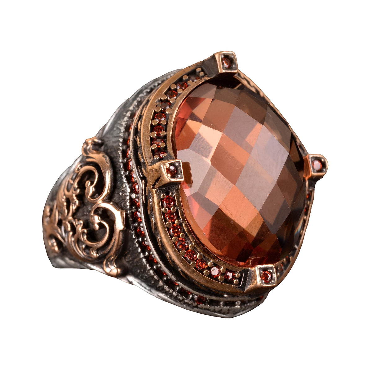 Synthetic Sultanit Stone Men's Ring, Silver Ring, Special Silver Ring, Handmade Jewelry, Men's Jewelry