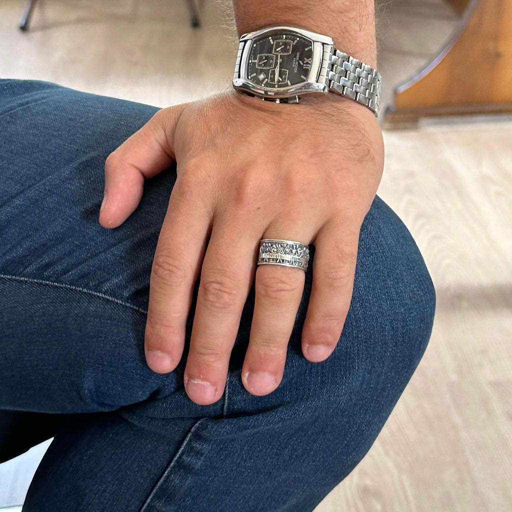 Leonardo Last Supper Jesus Ring - 925 Sterling Silver Handmade Ring — 3