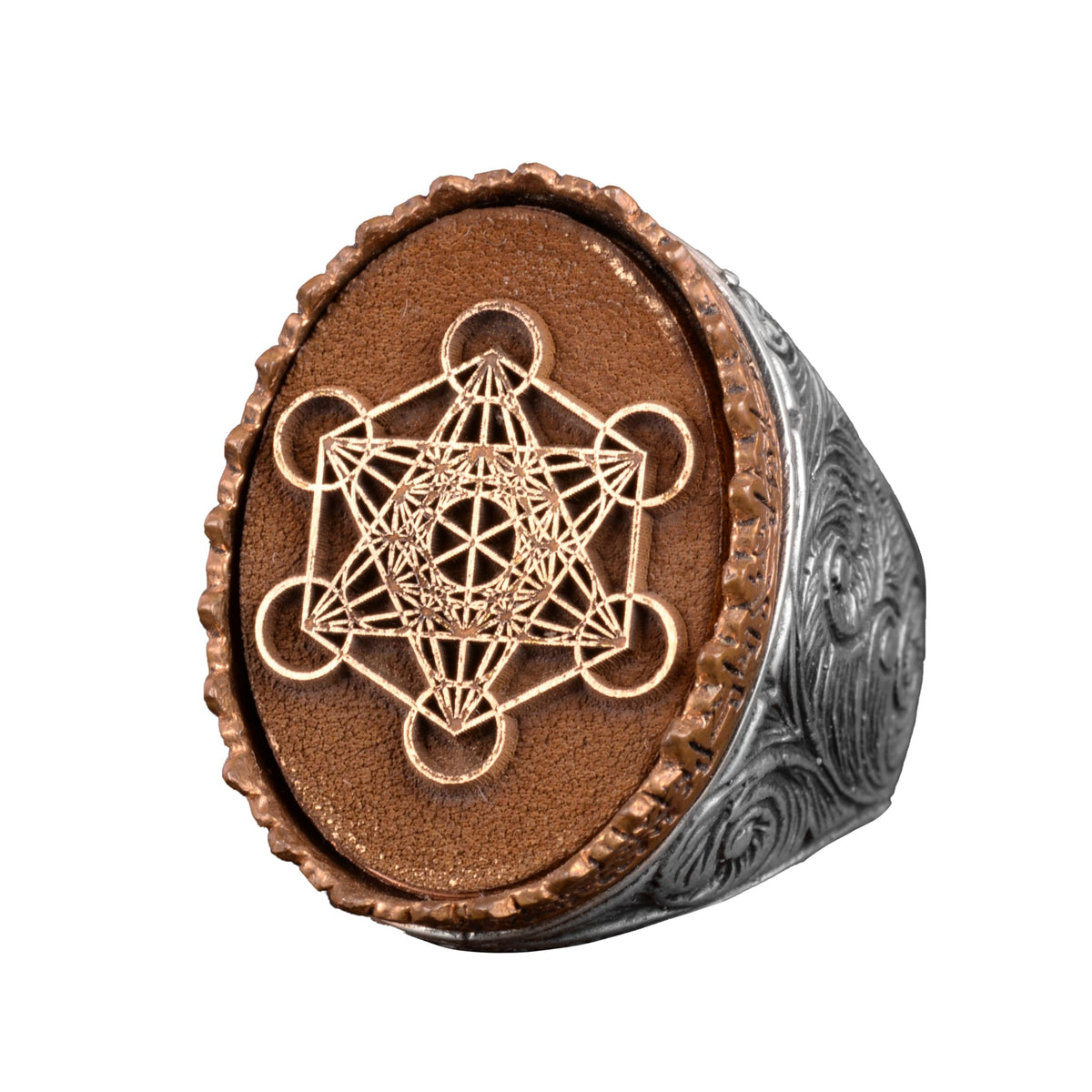Metatron's Ring, Alchemy, Witchcraft, Sacred Geometry, Talisman Ring