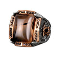 Natural Yemen Agate Stone Ring - 925 Sterling Silver Ring