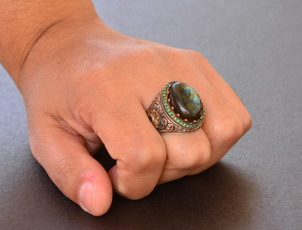 Labradorite Stone Ring — 6