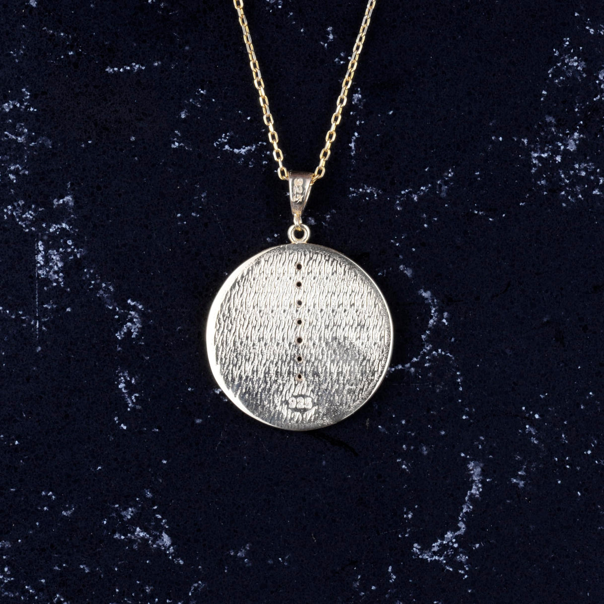 925 Sterling Silver Yoga Gold Plated Necklace - Chakra Jewelry - Meditation Necklace - Anxiety Necklace - Healing Necklace — 5