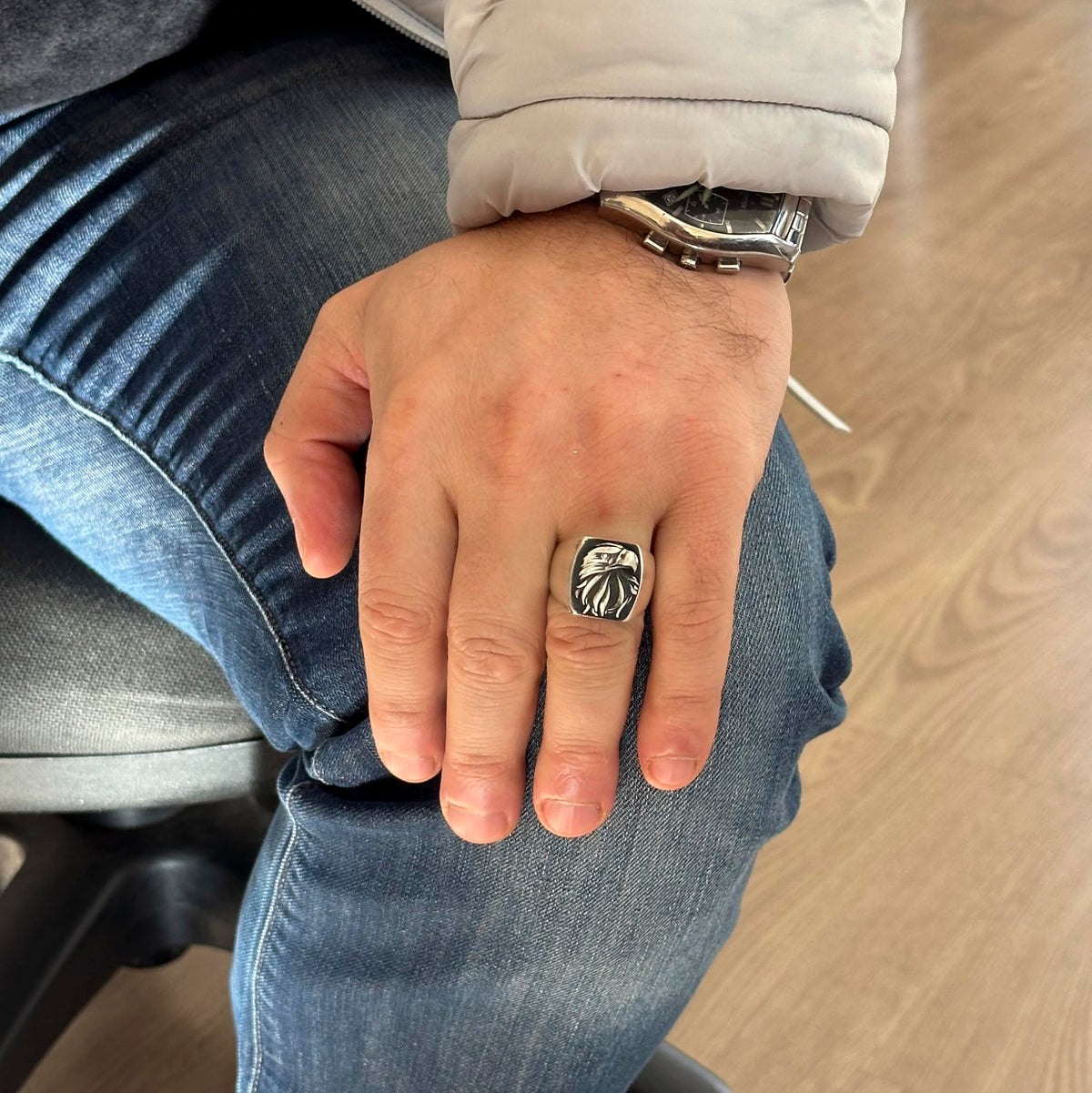 925 Sterling Silver Eagle Ring — 3