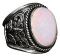 Real Natural Australian Opal 10.00 Carat Silver Ring