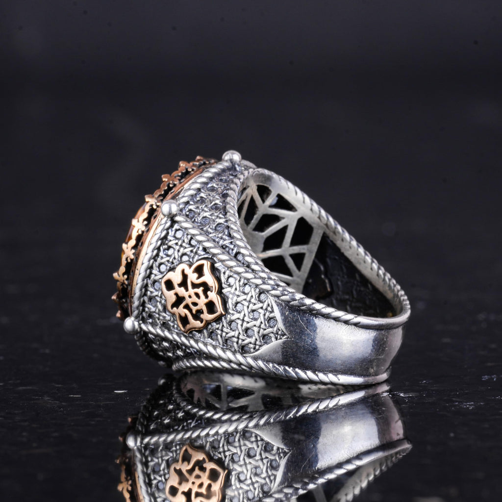 Natural Stone Handmade Ring - 925 Sterling Silver (Model-2) — 6