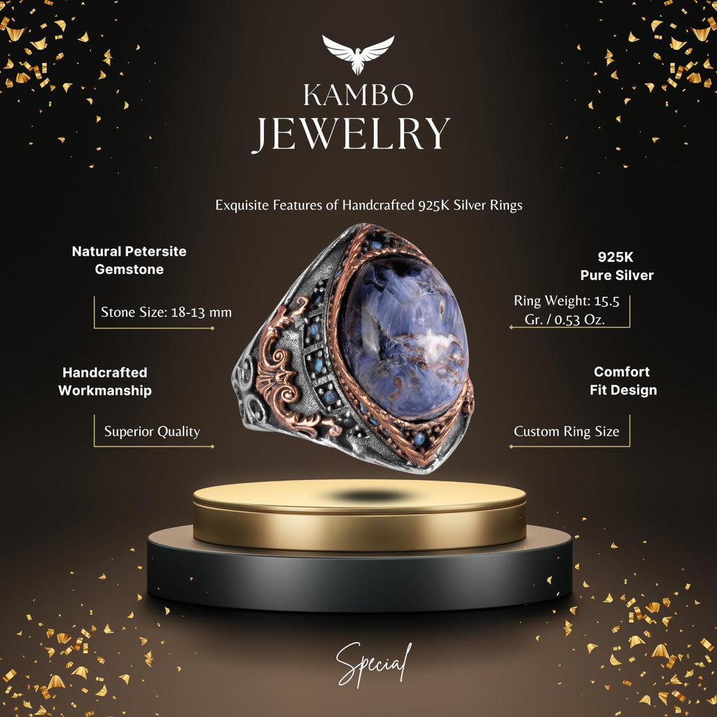 Natural Pietersite Stone Ring — 2