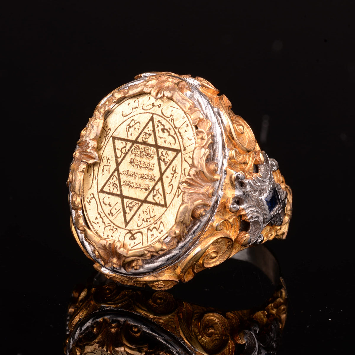 Star of David Ring, Handcrafted, 925 Sterling Silver — 5