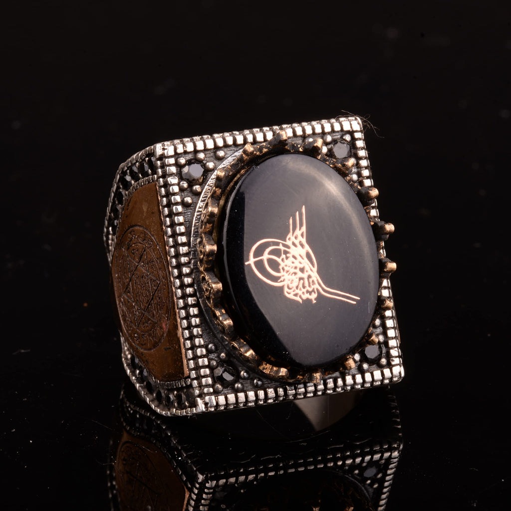 Star of David Ring - Ottoman Seal Ring - 925 Sterling Silver Ring — 5