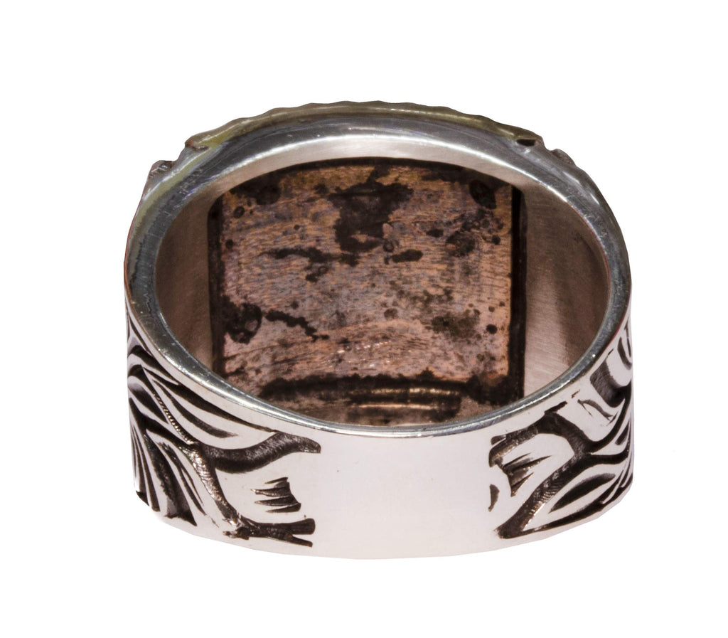 Men's 925 Sterling Silver Double-Headed Eagle Ring - Symbol of Power and Authority — 3