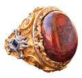 Natural Red Bloodstone Ring