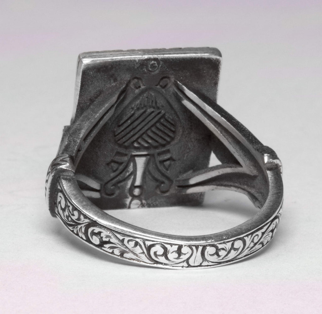 Handmade Silver Ring, Unisex Islamic Ring, Muslim Ring — 3