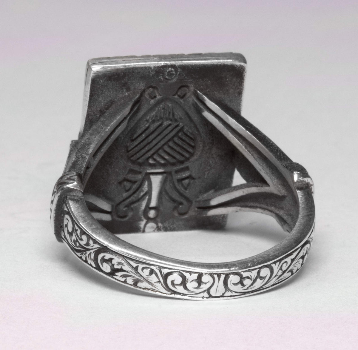 Handmade Silver Ring, Unisex Islamic Ring, Muslim Ring — 3