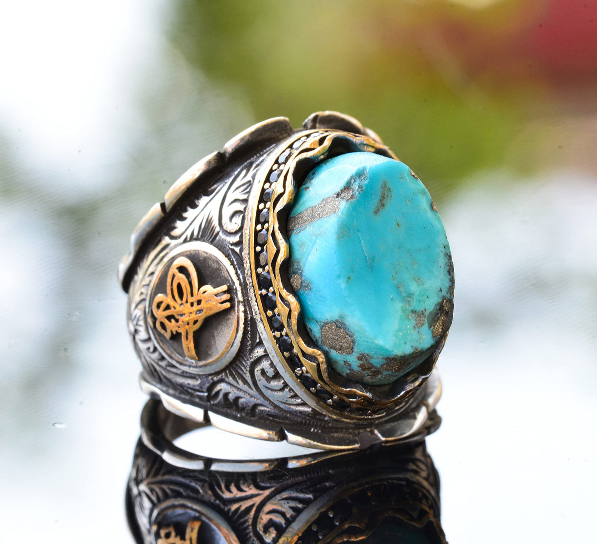 Arizona Turquoise Stone Ring (Model-4) — 3