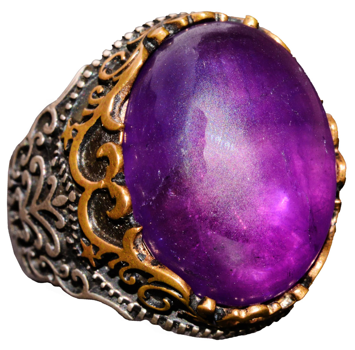 Natural Amethyst Gemstone Ring