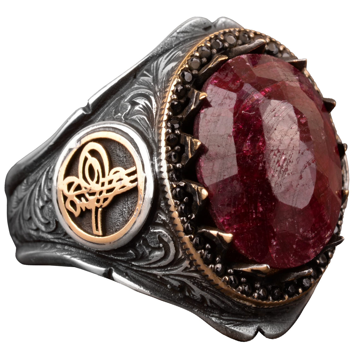 925 Sterling Silver Ring - Natural Ruby Stone