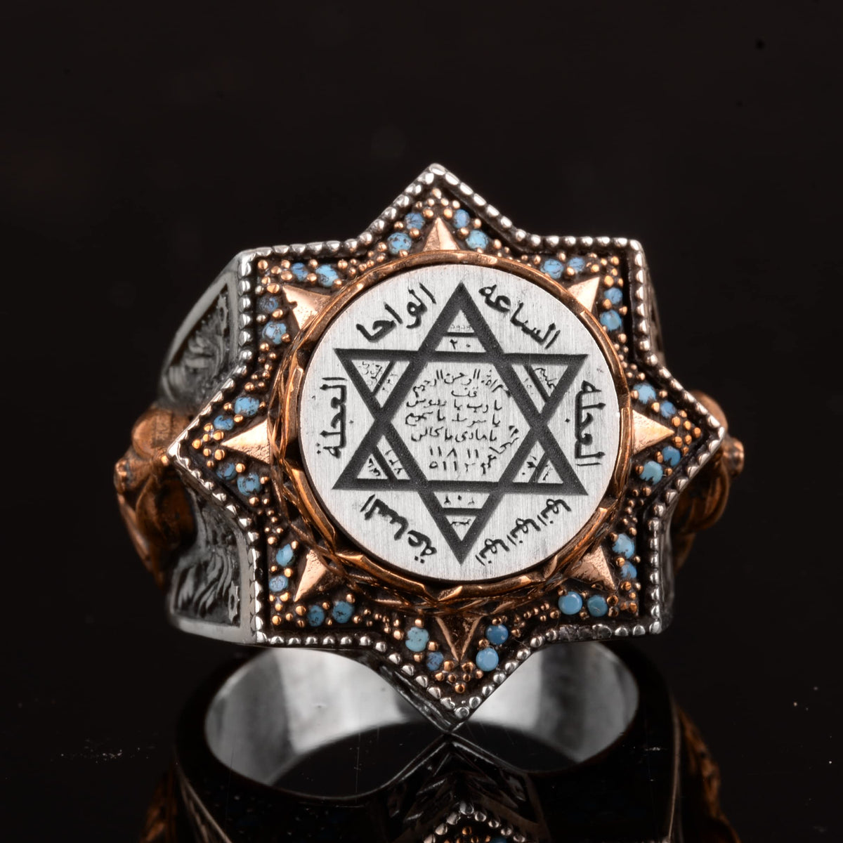 King Solomon Ring, Handmade Ring, 925 Sterling Silver Men's Ring — 4