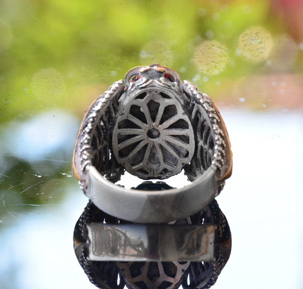 925 Sterling Silver Islamic Ring, Star of David, Seal of Solomon Men's Ring, Religious Jewelry — 8