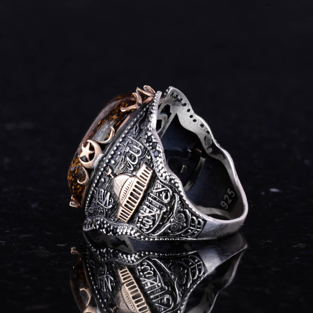 Natural Bronzite Stone Ring (Model-2) — 6