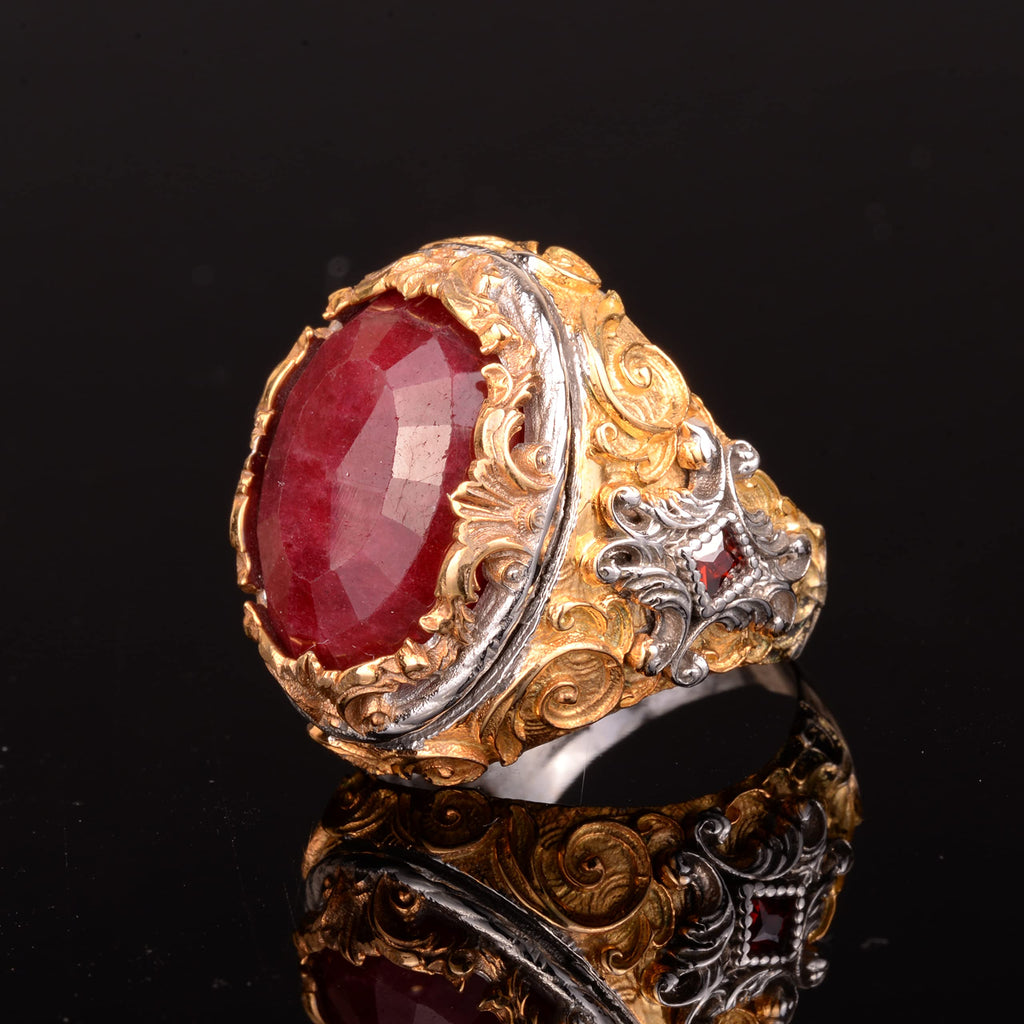 Natural Ruby Stone Ring (Model-2) — 5