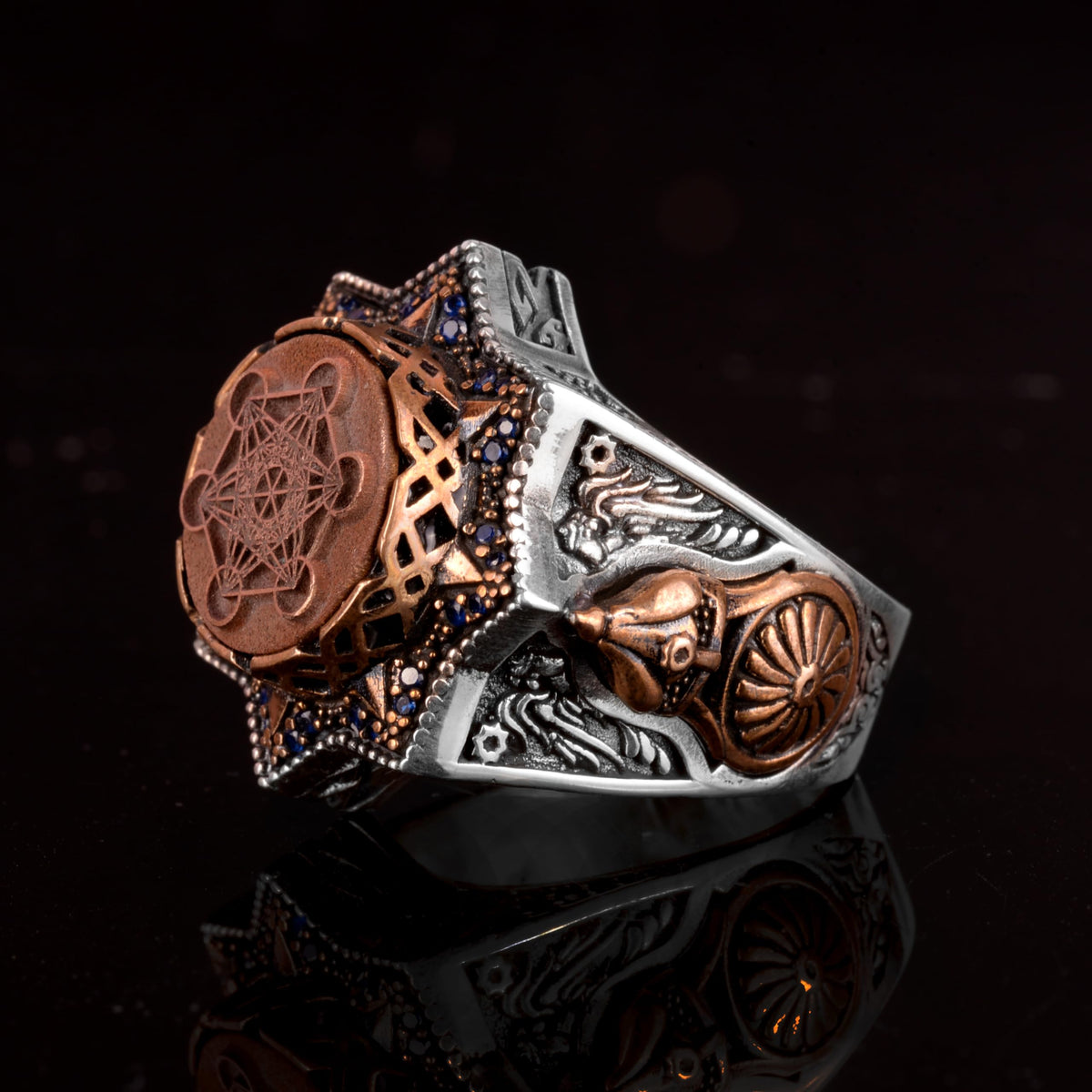 Metatron Symbol Ring, Kabbalah Ring, 925 Sterling Silver Ring — 5