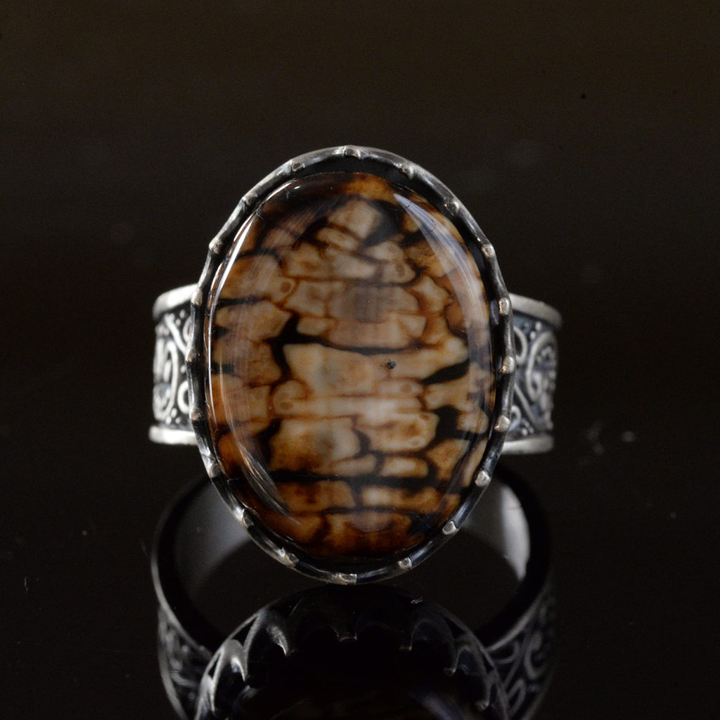 Natural Jasper Stone Ring — 3