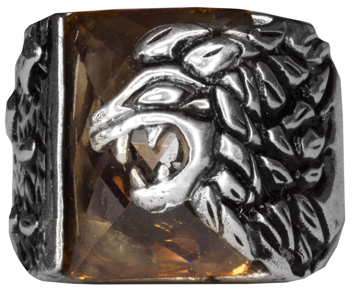 925 Sterling Silver Lion Ring