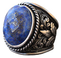925 Sterling Silver Ring - Natural Stone Selection (Sodalite)