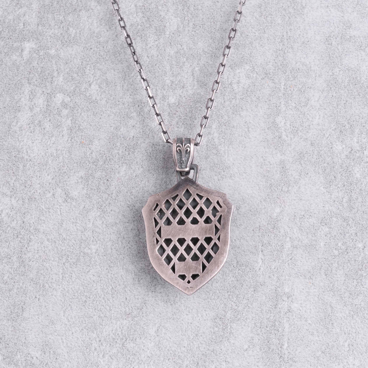 KAMBO 925 Sterling Silver Owl Shield Necklace – Handmade Amulet Necklace Symbolizing Wisdom, Protection, and Intuition (Silver Gold Plated) — 5