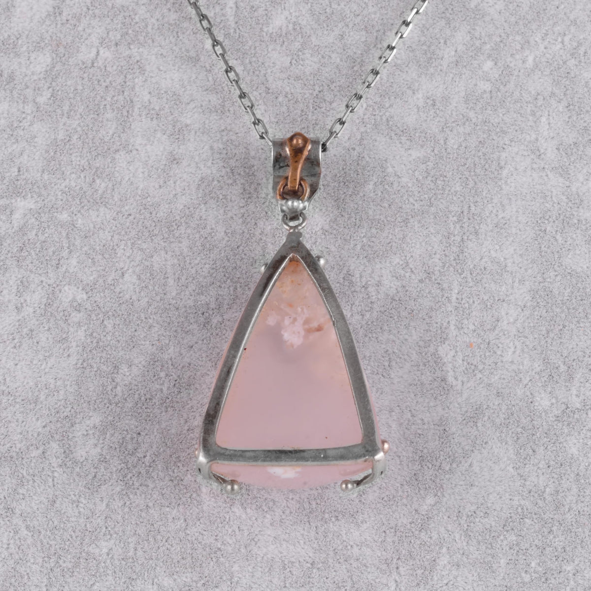 KAMBO Natural Agate Stone Necklace for Women – 925 Sterling Silver Necklace Pendant – Minimal Elegant Cabochon Jewelry — 5