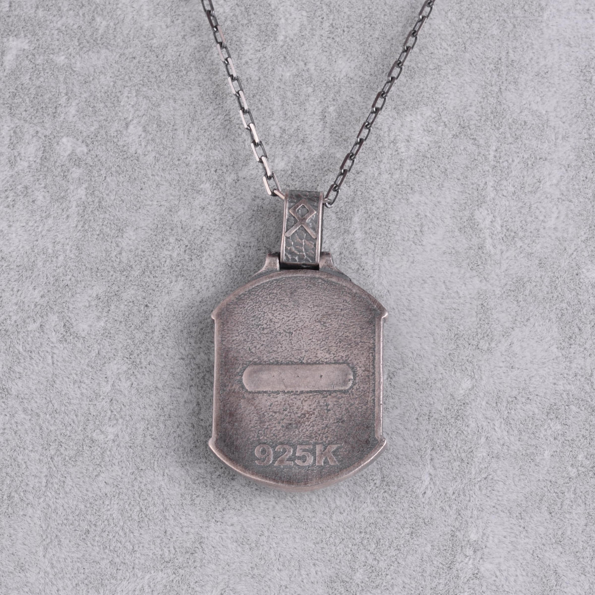 KAMBO 925 Sterling Silver Wolf Head Necklace – Handmade Silver Chain Scandinavian Shield Amulet Necklace – Symbol of Strength and Loyalty — 5