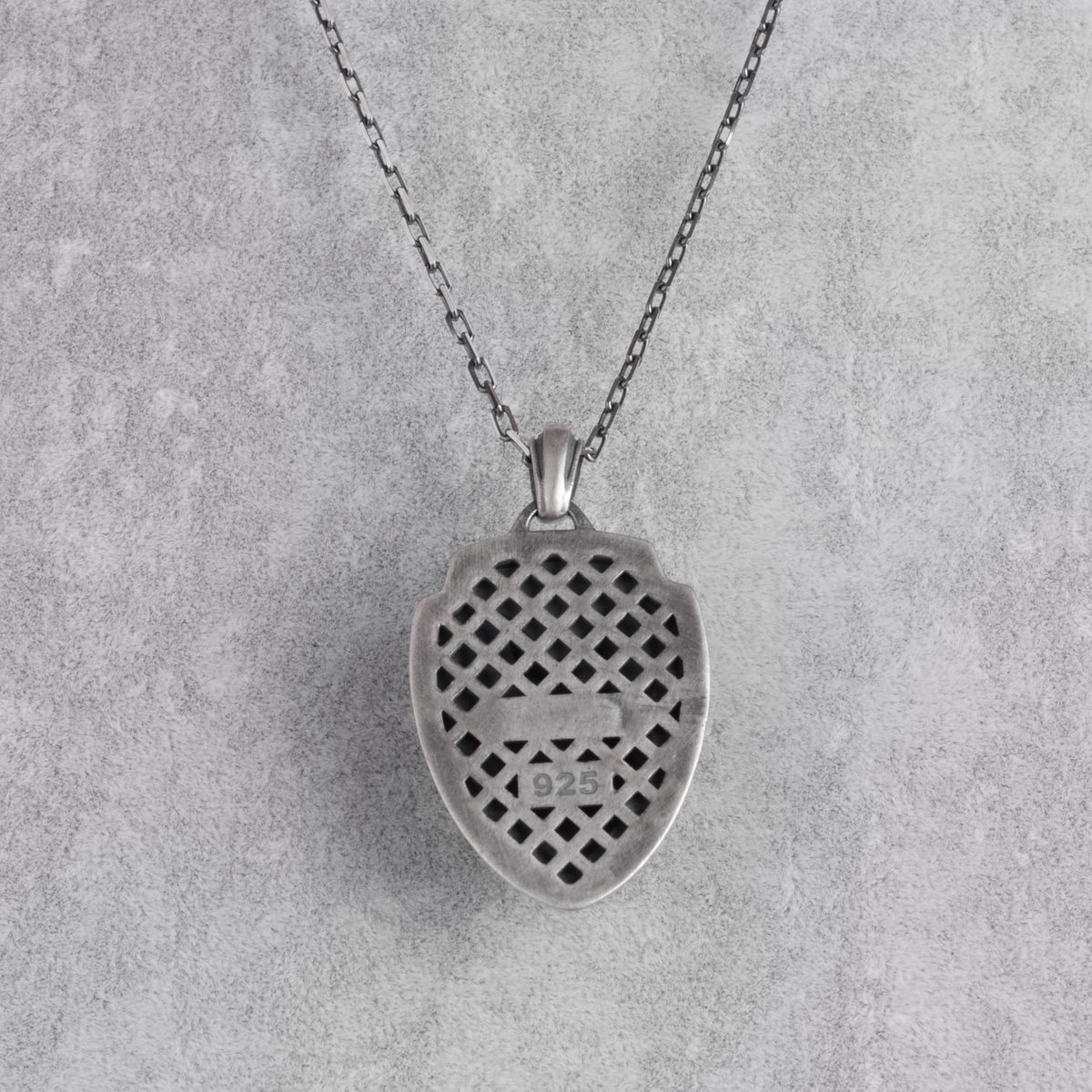 KAMBO Men's Fox Head Necklace – 925 Sterling Silver Shield Amulet – Chain Handmade Animal Totem Jewelry — 5