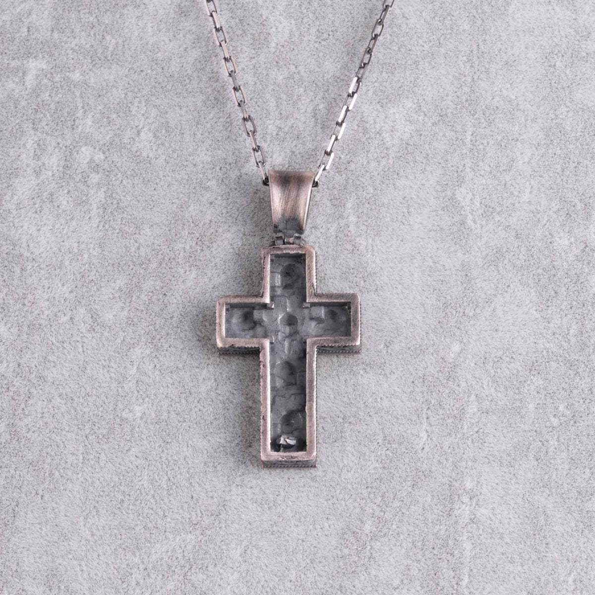 KAMBO 925 Sterling Silver Skull Cross Necklace - Handmade Gothic Pendant with Skull Motif - Symbol of Mortality and Inner Strength (Gold Plated) — 5