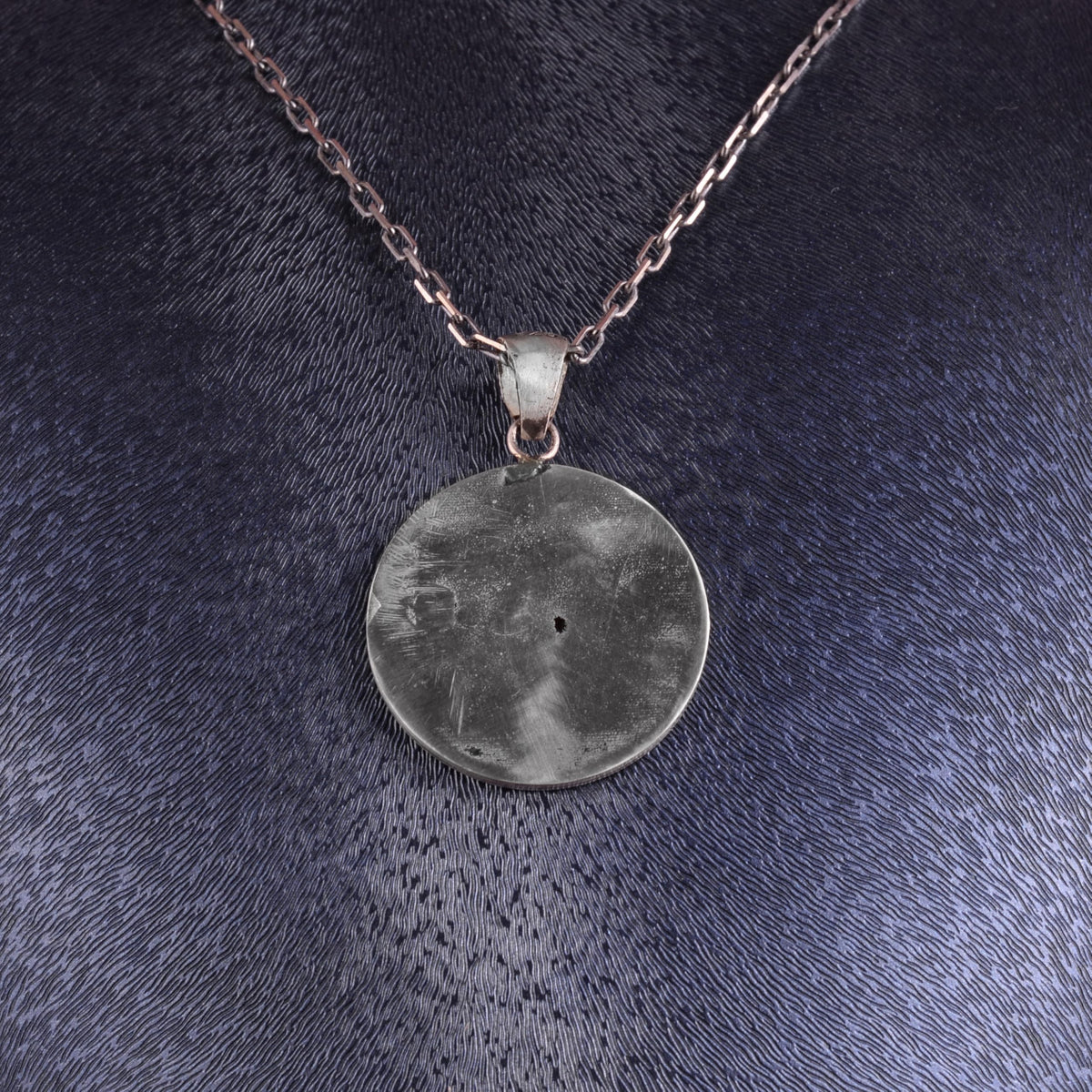 KAMBO Antique Masonic Necklace – 925 Sterling Silver Mason Symbol Vintage Style Round Pendant Jewelry — 5