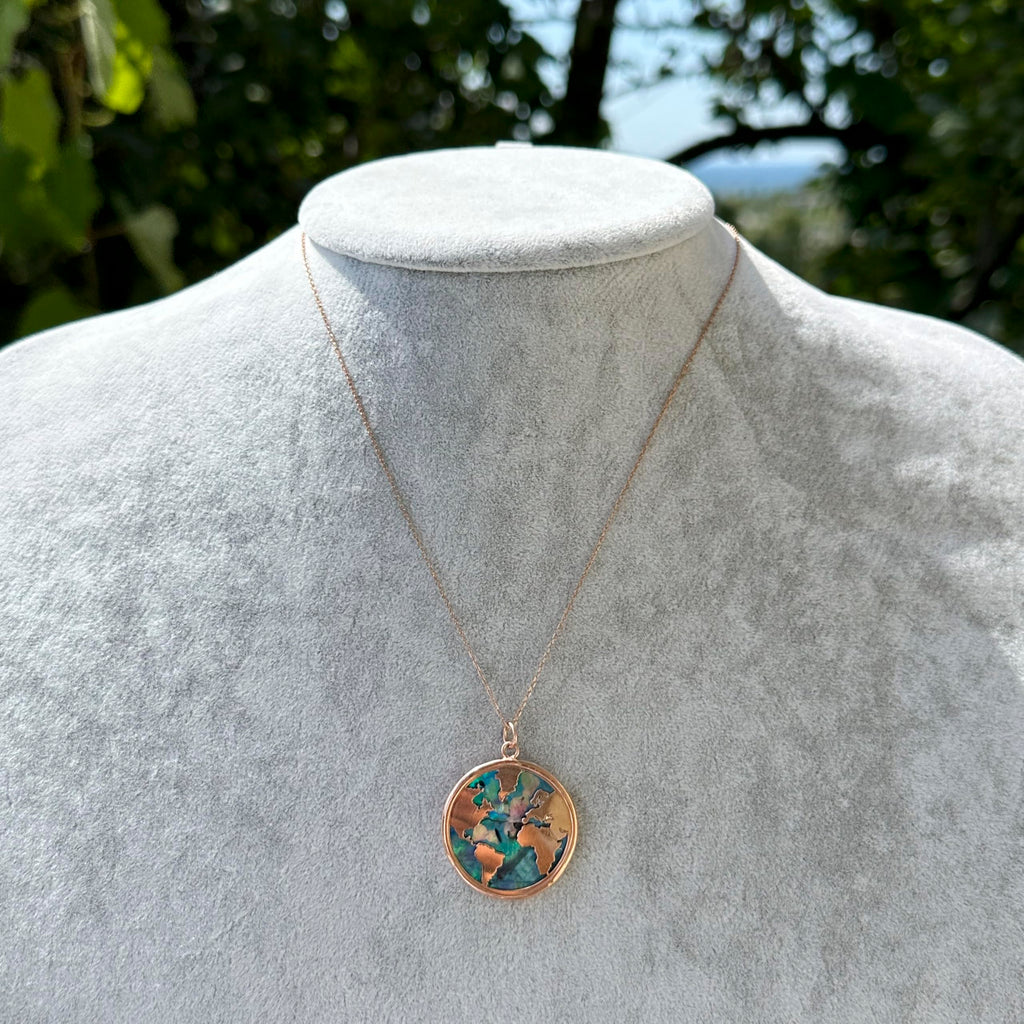 World Map Necklace — 3