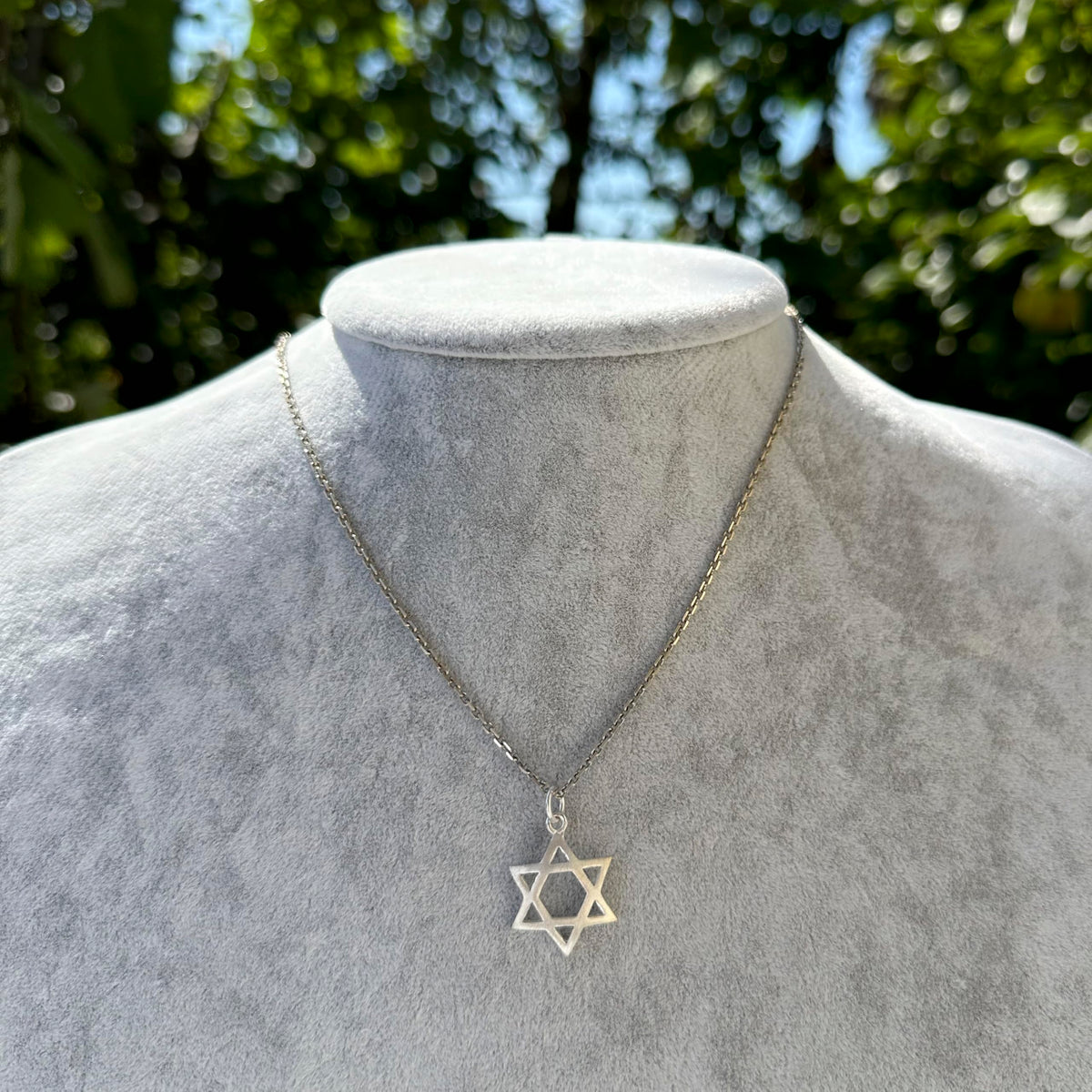 KAMBO Sterling Silver Star of David Necklace, Jewish Symbol Necklace, Handmade Silver Jewelry — 3