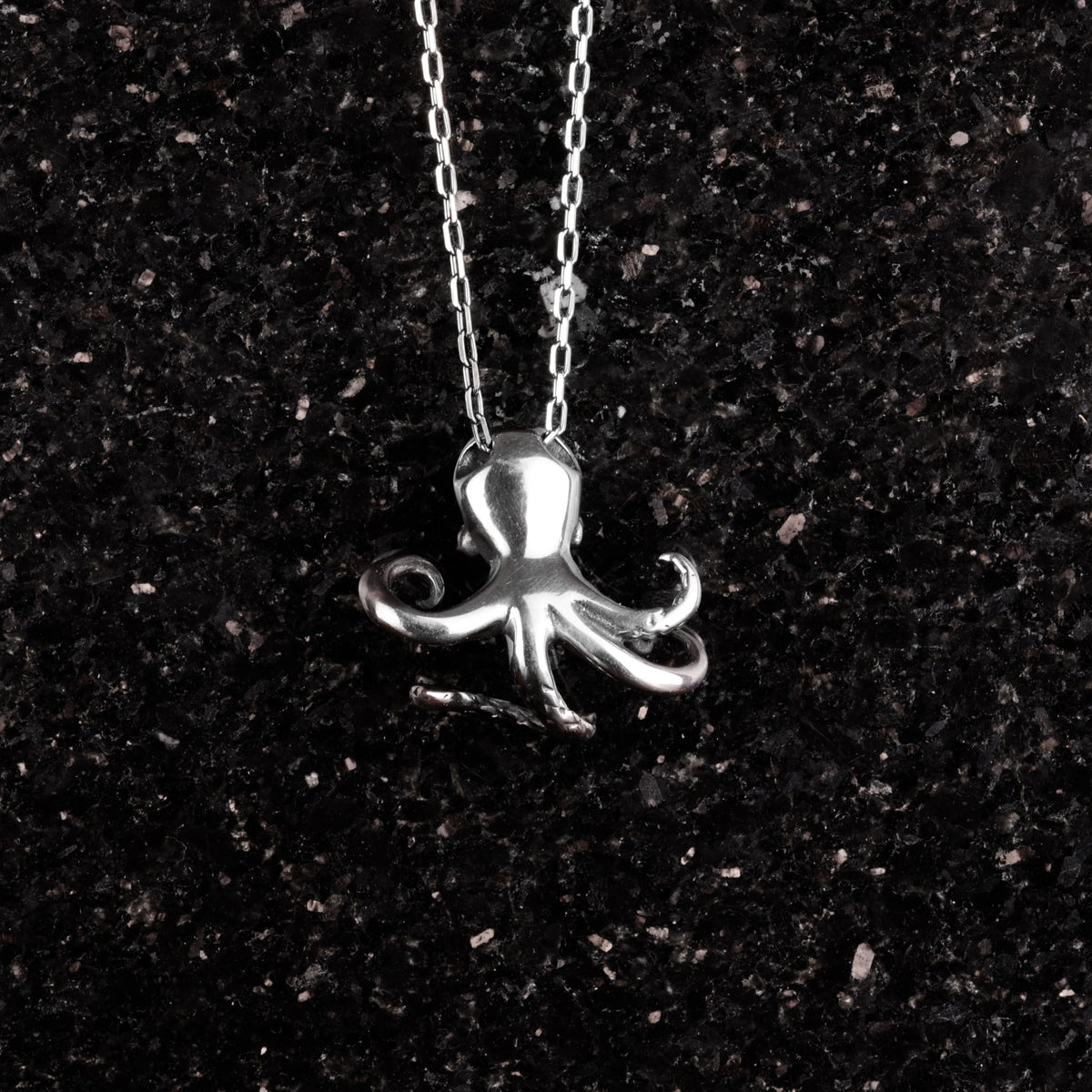 Kambo 925 Sterling Silver Unisex Necklace, Octopus Necklace with Chain — 3