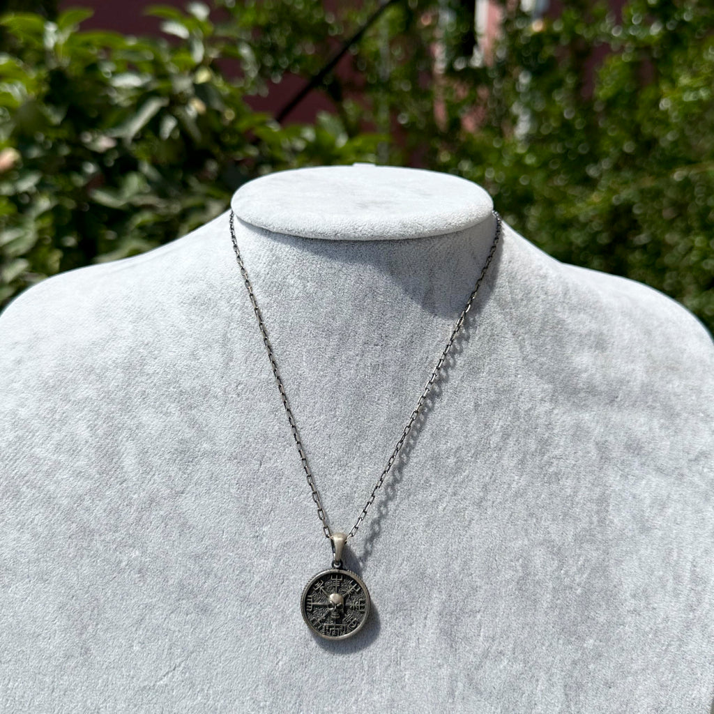 925 Sterling Silver Skull Necklace - Detailed Design, Gothic Jewelry — 3