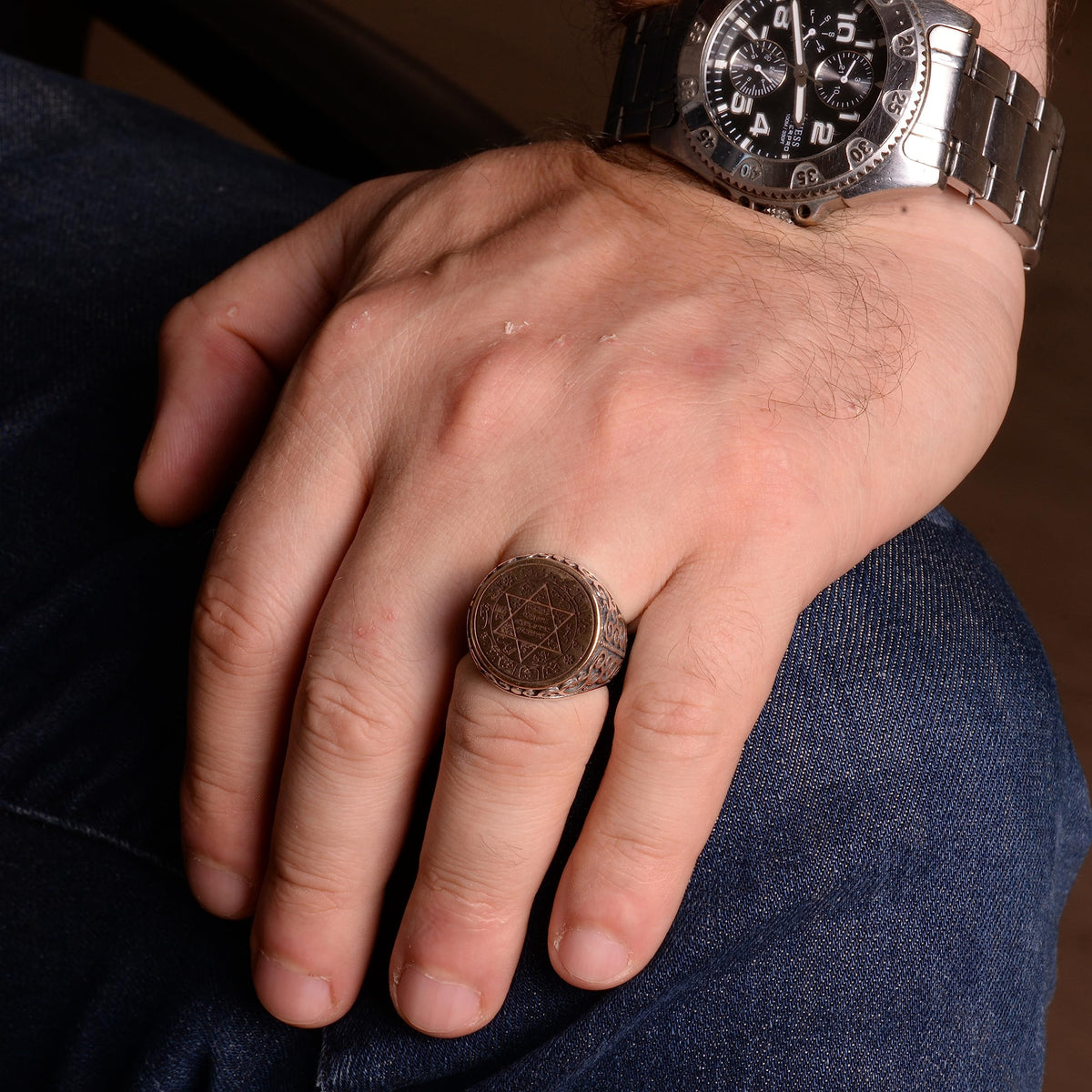 Star of David Ring (Model-3) — 7