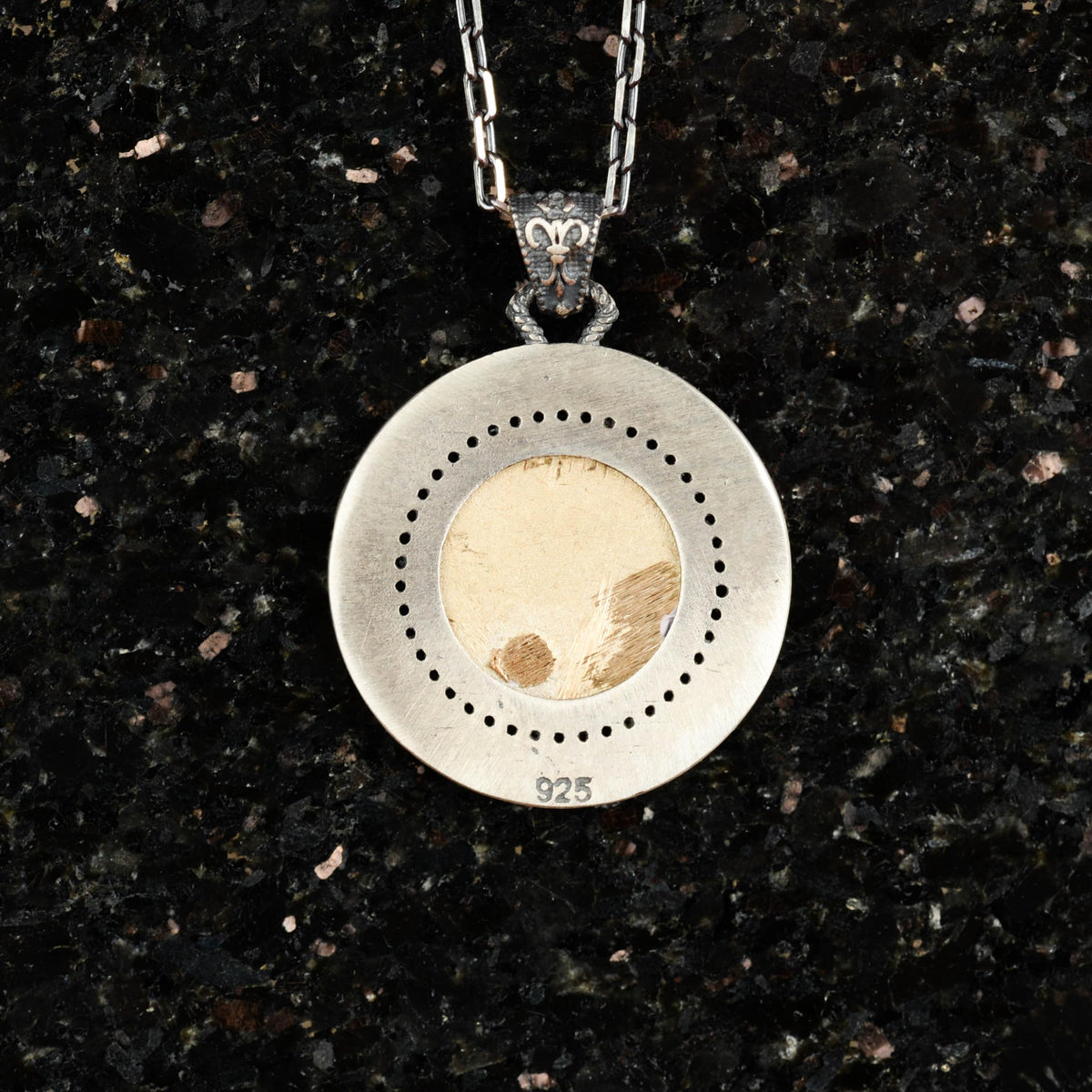 925 Sterling Silver Men's Necklace - Animal Themed, Gothic Design (Star of David) — 3